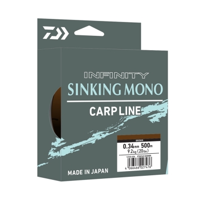 Daiwa Infinity Sinking Mono Dark Olive 500m Sazan Misinası - 1