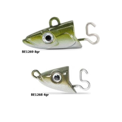 Fiiish Black Eel BE110/2 Tetes Plombees Shallow Kaki Jig Head - Fiiish