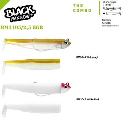 Fiiish Black Minnow BM105/2,5 2X+1 Combo Shore 8gr Silikon Yem - 1