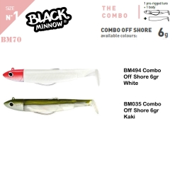 Fiiish Black Minnow BM70/1 2X+1 Combo Off Shore Silikon Yem - Fiiish