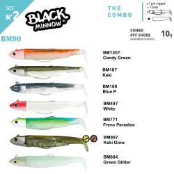 Fiiish Black Minnow BM90/2 2X+1 Combo Off Shore Silikon Yem - Fiiish