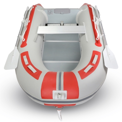 Fishika 240cm Kırmızı Ahşap Taban Omurgalı Şişme Bot - 4