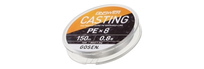 Gosen Answer Casting 8B Fine Silver 150m ip Misina - 2
