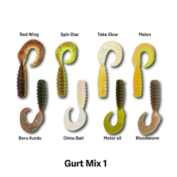 Hanfish Gurt 7cm Mix-1 Silikon Yem - Hanfish