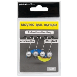Hanfish Moving Ball Silver #8 Mafsallı Jig Head - Hanfish