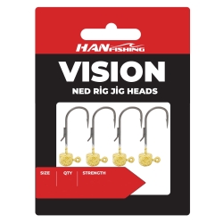 Hanfish Vision Ned Rig Sandy #1/0 Jig Head - Hanfish