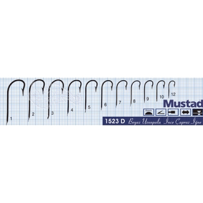 Mustad 1523D 100'lü Olta İğnesi - 2