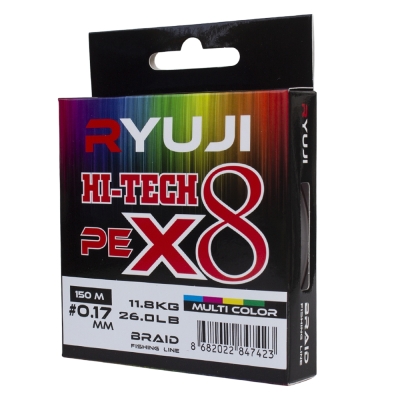 Ryuji HI-Tech PE 8B Multicolor 150m İp Misina - 1
