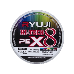 Ryuji HI-Tech PE 8B Multicolor 150m İp Misina - 2
