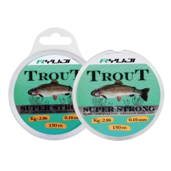Ryuji Trout Carp Light Grey 150m Monofilament Misina - Ryuji