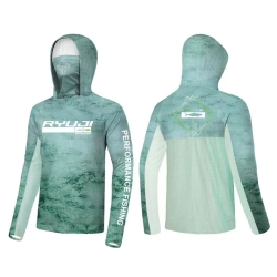 Ryuji UV Performance Green Sky Boyunluklu T-Shirt - Ryuji