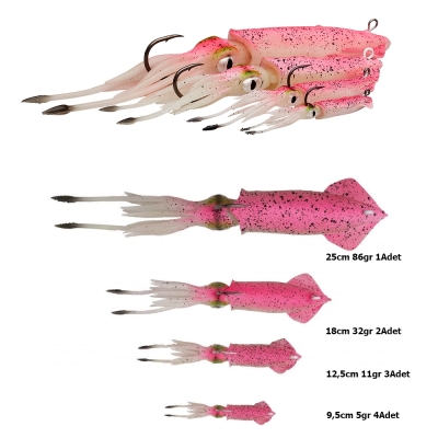 Savage gear 3D TPE Swim Squid 12,5cm 25gr 2 Silikon Yem - 1