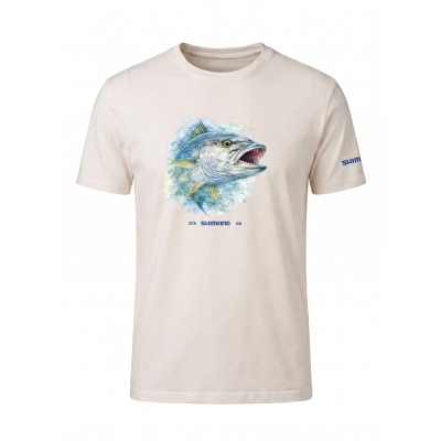 Shimano Beige Leerfish T-Shirt - 1