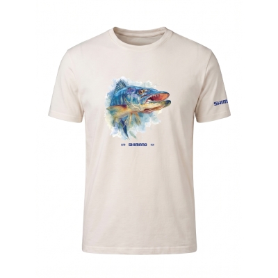 Shimano Beige Pike T-Shirt - 1