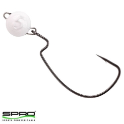 Spro Rigged Bottom #2/0 Hareketli Glow Jig Head - Spro
