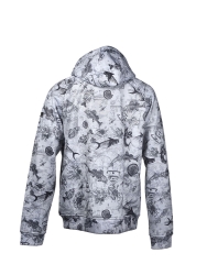 Stafu Pro Jedi Fermuarlı Kapüşonlu Paleo Grey Sweatshirt - 2