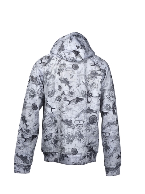 Stafu Pro Jedi Fermuarlı Kapüşonlu Paleo Grey Sweatshirt - 2