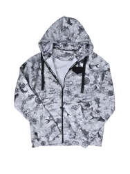 Stafu Pro Jedi Fermuarlı Kapüşonlu Paleo Grey Sweatshirt - 3